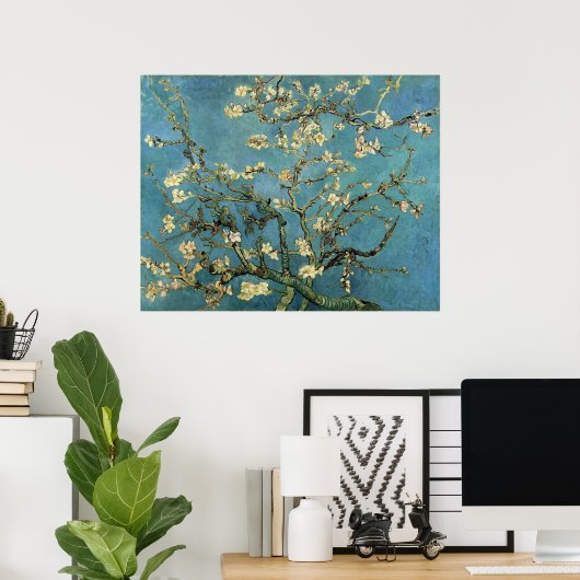 Vincent van Gogh Branchen mit Almond Blossom Poster (Heimbüro)
