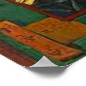 Vincent van Gogh Bridge in Rain (nach Hiroshige) Poster (Ecke)