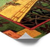 Vincent Van Gogh - Brücke im Regen Japanische Kuns Poster (Ecke)