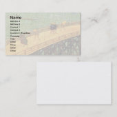 Vincent Van Gogh - Brücke im Regen Japanische Kuns Visitenkarte (Vorne/Hinten)
