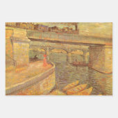 Vincent van Gogh Brücken über die Seine Asnieres Geschenkpapier Set (Vorderseite)