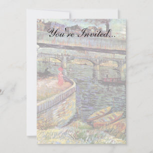 Vincent Van Gogh - Brücken über die Seine Einladung