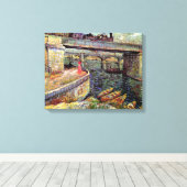 Vincent Van Gogh - Brücken über die Seine Leinwanddruck (Insitu (Holzboden))