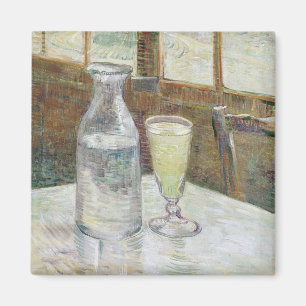 Vincent Van Gogh Café mit Absinthe Magnet