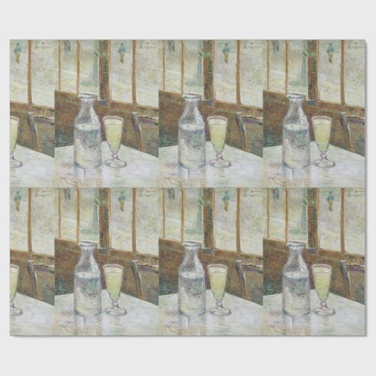 Vincent Van Gogh Cafe Table mit Absinthe Geschenkpapier (Flach)