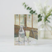 Vincent Van Gogh Cafe Table mit Absinthe Postkarte (Stehend Vorderseite)