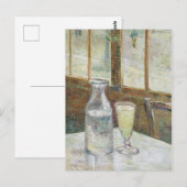 Vincent Van Gogh Cafe Table mit Absinthe Postkarte (Vorne/Hinten)