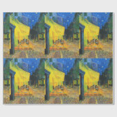 Vincent Van Gogh Café Terasse New Orleans Club Geschenkpapier (Flach)