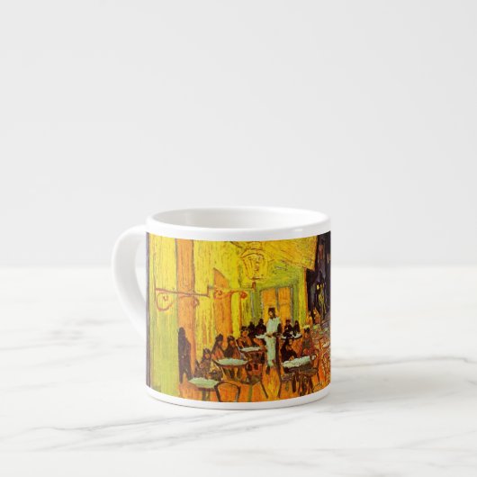 Vincent Van Gogh Cafe Terrace At Night Fine Art Espressotasse (Vorderseite Links)