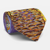 Vincent Van Gogh Cafe Terrace At Night Fine Art Krawatte (Gerollt)