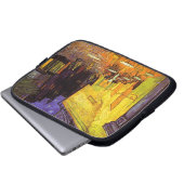 Vincent Van Gogh Cafe Terrace At Night Fine Art Laptopschutzhülle (Vorne Knopf)