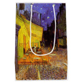 Vincent Van Gogh Cafe Terrace At Night Fine Art Mittlere Geschenktüte (Rückseite)