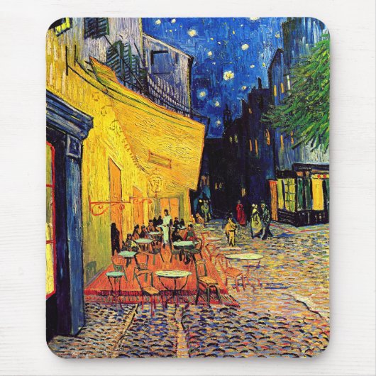 Vincent Van Gogh - Cafe Terrace At Night Fine Art Mousepad (Vorne)