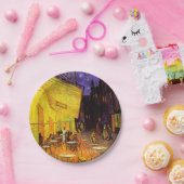 Vincent Van Gogh Cafe Terrace At Night Fine Art Pappteller (Party)