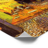 Vincent Van Gogh Cafe Terrace At Night Fine Art Poster (Ecke)