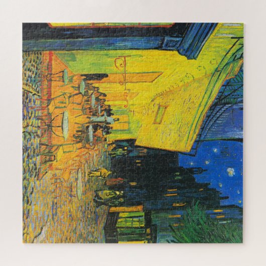 Vincent Van Gogh Cafe Terrace At Night Fine Art Puzzle (Horizontal)