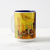 Vincent Van Gogh Cafe Terrace At Night Fine Art Zweifarbige Tasse (Vorderseite Links)