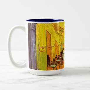 Vincent Van Gogh Cafe Terrace At Night Fine Art Zweifarbige Tasse