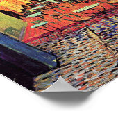 Vincent van Gogh - "Café Terrace at Night" Print Poster (Ecke)
