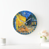 Vincent Van Gogh: Cafe Terrace Große Wanduhr (Zuhause)