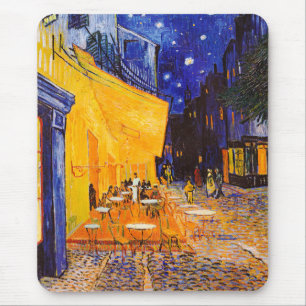 Vincent van Gogh Café Terrace on The Night Fine Ar Mousepad
