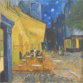 Vincent van Gogh - Café Terrasse am Abend Aufkleber (Vorderseite)