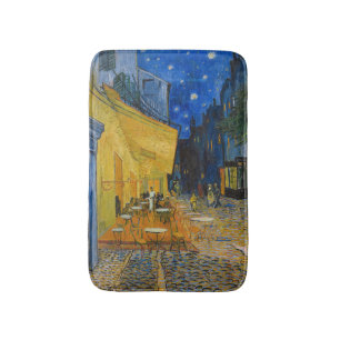 Vincent van Gogh - Café Terrasse am Abend Badematte