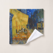 Vincent van Gogh - Café Terrasse am Abend Badhandtuch Set (Waschlappen)