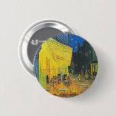 Vincent Van Gogh Café Terrasse am Abend Button (Vorne & Hinten)