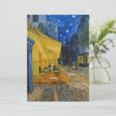 Vincent van Gogh - Café Terrasse am Abend Einladung (Stehend Vorderseite)