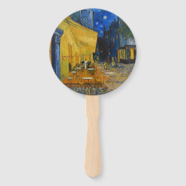 Vincent van Gogh - Café Terrasse am Abend Fächer