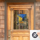 Vincent van Gogh - Café Terrasse am Abend Fensteraufkleber (Haustür)