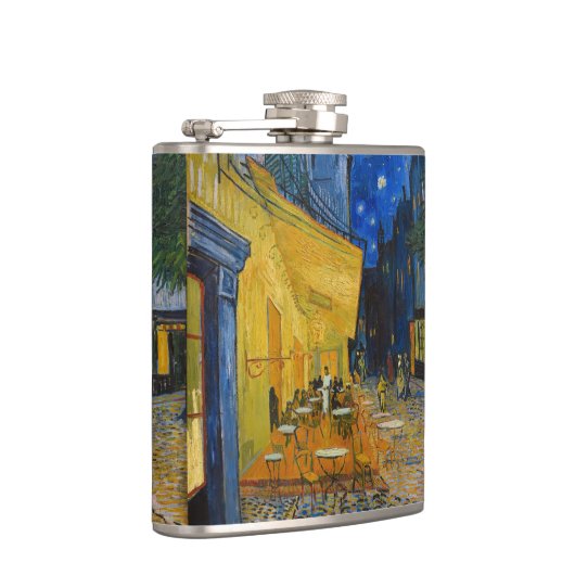 Vincent van Gogh - Café Terrasse am Abend Flachmann (Rechts)