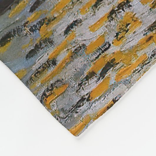 Vincent van Gogh - Café Terrasse am Abend Fleecedecke (Ecke)