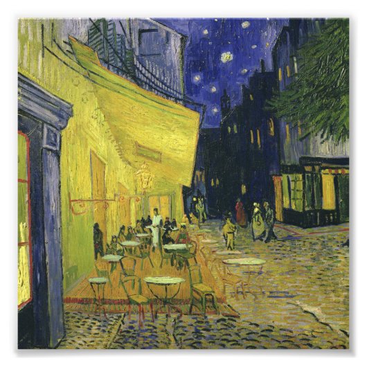 Vincent van Gogh - Café Terrasse am Abend Fotodruck (Vorne)