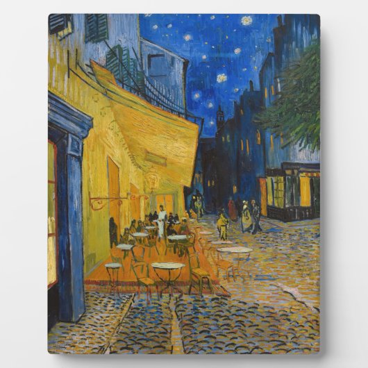 Vincent van Gogh - Café Terrasse am Abend Fotoplatte (Vorderseite)