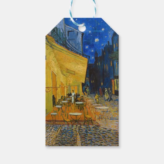Vincent van Gogh - Café Terrasse am Abend Geschenkanhänger (Vorderseite)