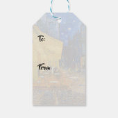 Vincent van Gogh - Café Terrasse am Abend Geschenkanhänger (Rückseite)