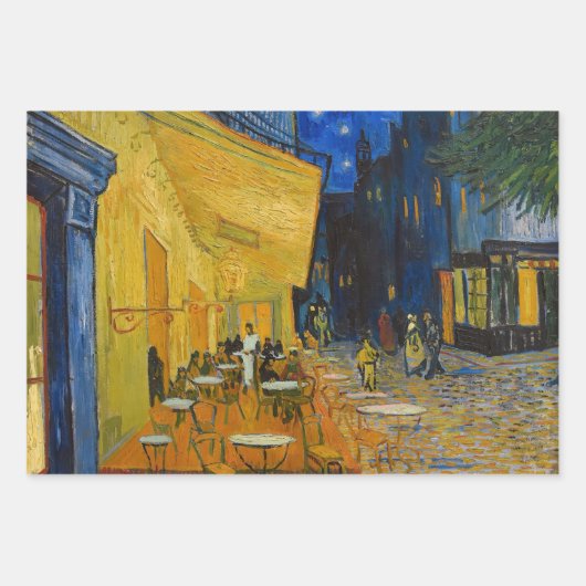 Vincent van Gogh - Café Terrasse am Abend Geschenkpapier Set (Vorderseite)