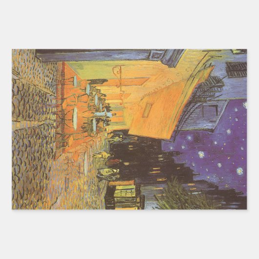 Vincent van Gogh - Café Terrasse am Abend Geschenkpapier Set (Vorderseite)