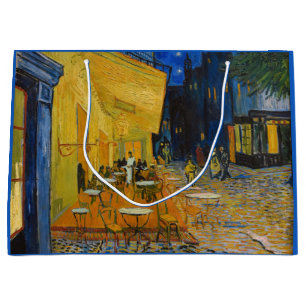 Vincent van Gogh - Café Terrasse am Abend Große Geschenktüte