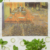 Vincent van Gogh - Café Terrasse am Abend Handtuch (Gefaltet)