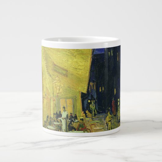 Vincent van Gogh - Café Terrasse am Abend Jumbo-Tasse (Vorderseite)