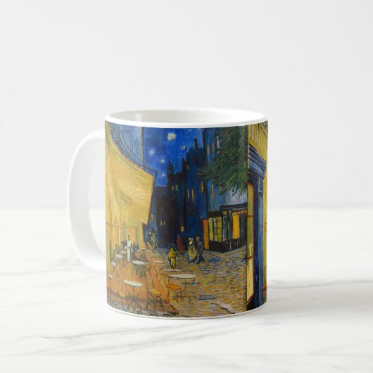 Vincent van Gogh - Café Terrasse am Abend Kaffeetasse (Vorderseite Links)