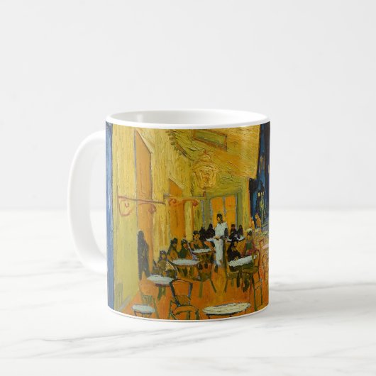 Vincent van Gogh - Café Terrasse am Abend Kaffeetasse (Vorderseite Links)