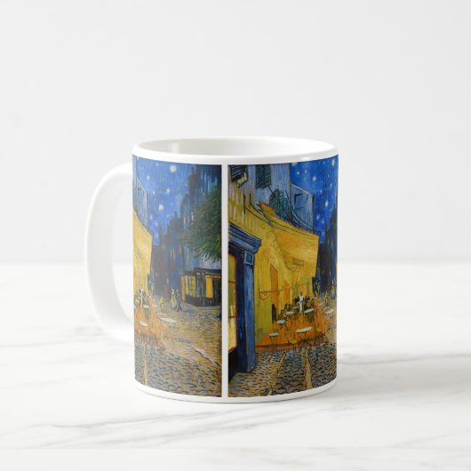 Vincent van Gogh - Café Terrasse am Abend Kaffeetasse (Vorderseite Links)