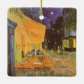 Vincent van Gogh - Café Terrasse am Abend Keramikornament (Rückseite)