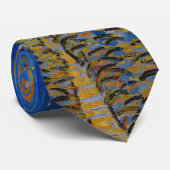 Vincent van Gogh - Café Terrasse am Abend Krawatte (Gerollt)