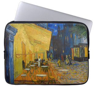 Vincent van Gogh - Café Terrasse am Abend Laptopschutzhülle