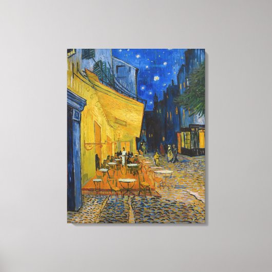 Vincent van Gogh - Café Terrasse am Abend Leinwanddruck (Vorderseite)